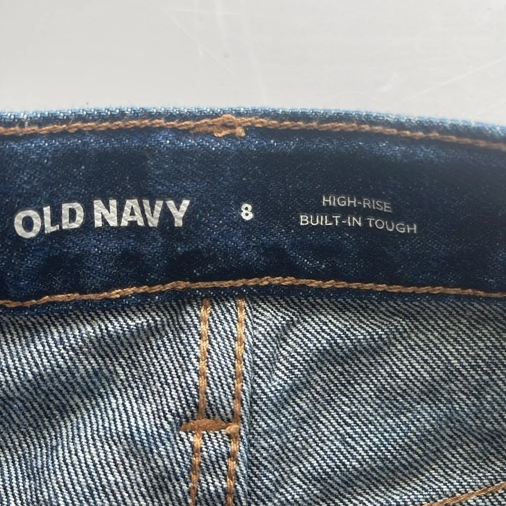 2 Pairs of Old Navy Adjustable Denim Shorts Size 8